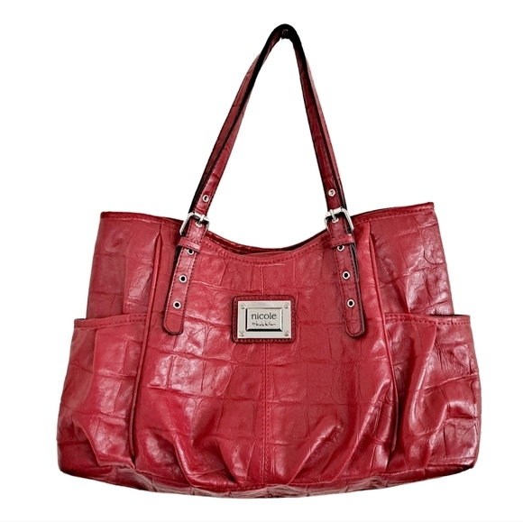 Nicole by Nicole Miller Red Shoulder Bag - Picture 6 of 12
